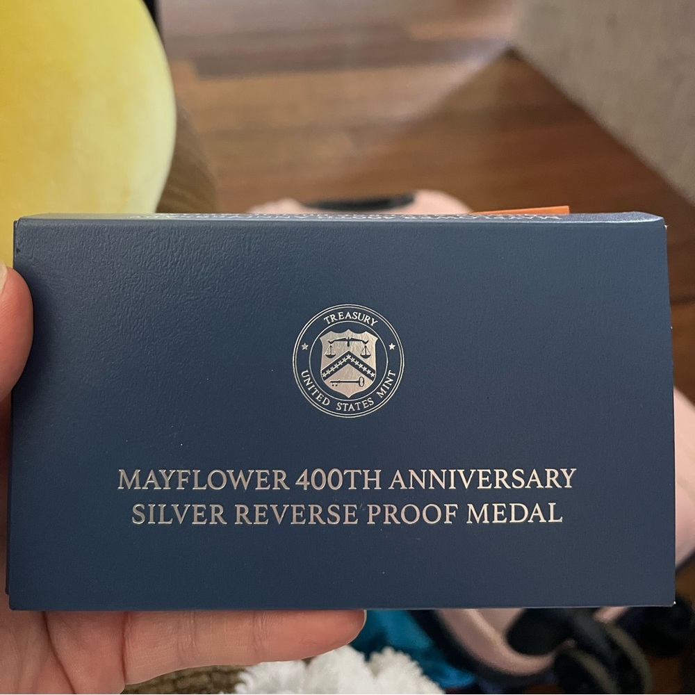 Mayflower 400th Anniversary Silver Reverse Proof Medal